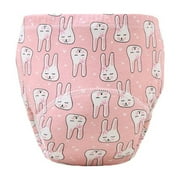 ZACPNCV Cotton Reusable Baby Training Pants Unisex Potty Toddler Underpants Kids Waterproof Breathable Underwear Pink 9-15 Months